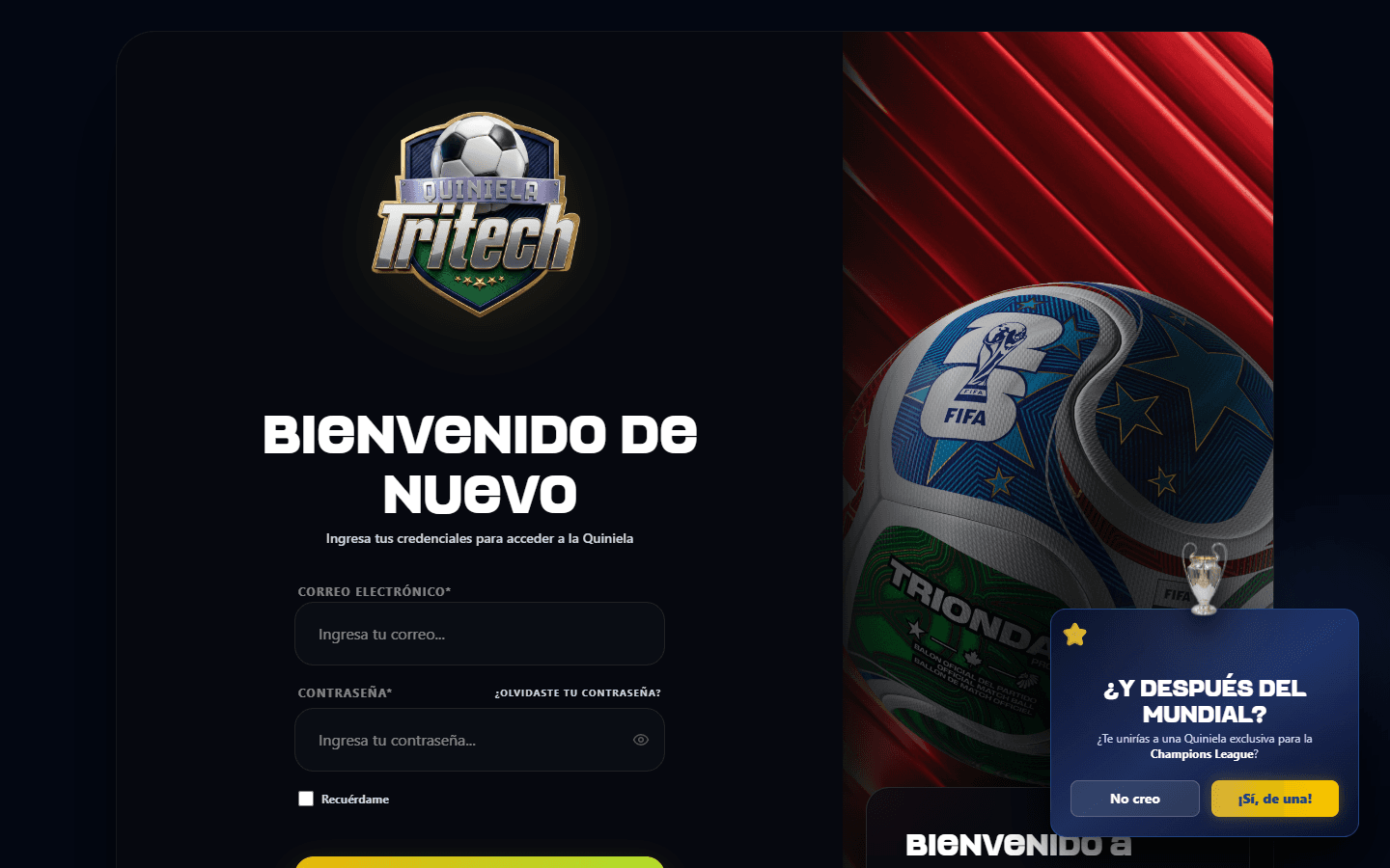 Quiniela Mundial Tritech